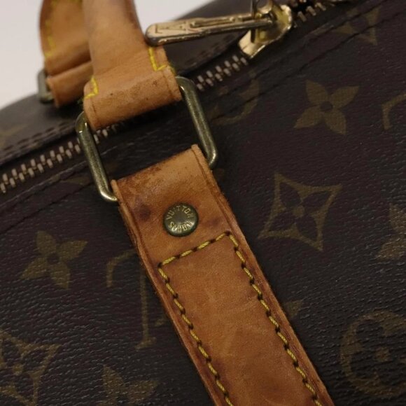 LOUIS VUITTON Monogram Keepall Bandouliere 55 Boston Bag M41414 LV Auth 134424 - Picture 10 of 16